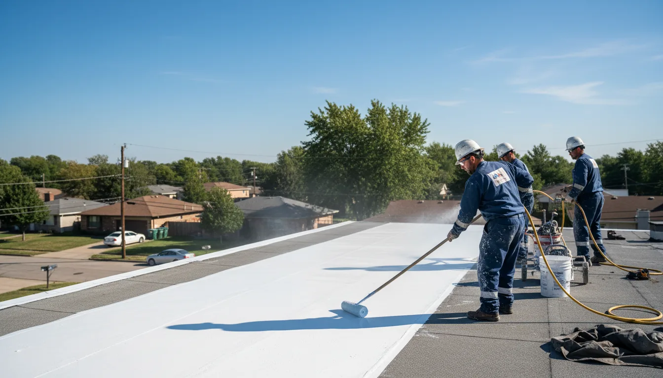 Commercial roof coating in Dawson, IA near me